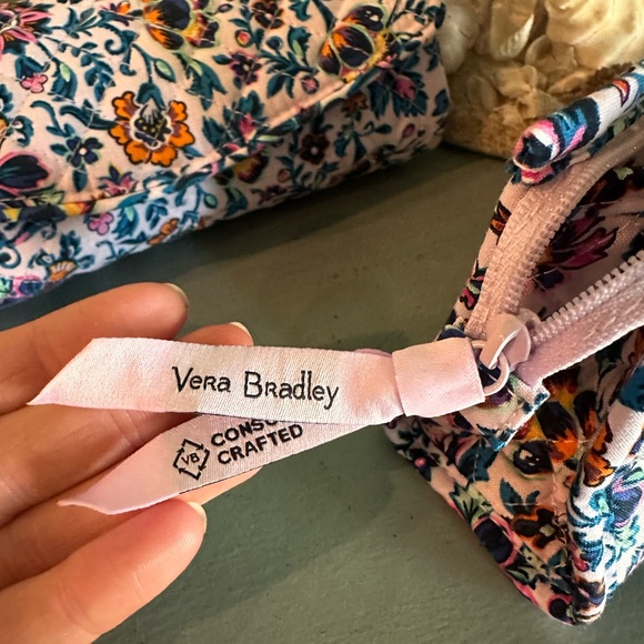 Vera Bradley Floral Cosmetic Bag - Cloud Vine - Picture 7 of 7